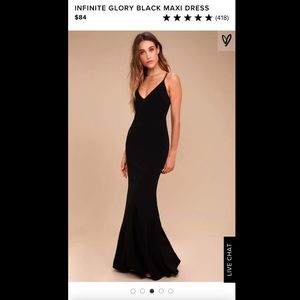 Infinite Glory Black Maxi Dress